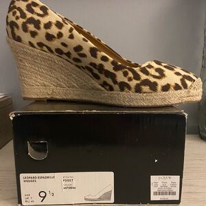 New J CREW Wedge Espadrille 9.5